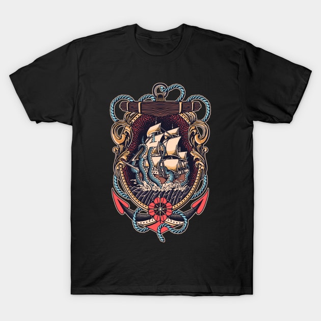 The Kraken T-Shirt by TerpeneTom